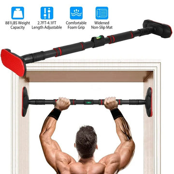 Adjustable Doorway Pull-Up Bar – No Screws, Heavy-Duty 200KG Capacity for Full Body Home Workouts