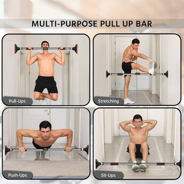 Adjustable Doorway Pull-Up Bar – No Screws, Heavy-Duty 200KG Capacity for Full Body Home Workouts